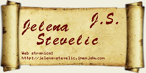 Jelena Stevelić vizit kartica